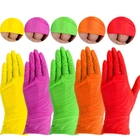 Перчатки Mediok нитриловые без талька rainbow 5 кольорів M 100 шт (0304962) - изображение 1