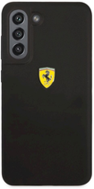 Etui plecki Ferrari Silicone do Samsung Galaxy S21 FE Black (3666339045401) - obraz 1