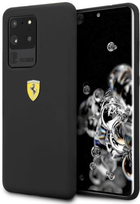 Etui plecki Ferrari Silicone do Samsung Galaxy S20 Ultra Black (3700740473375) - obraz 1
