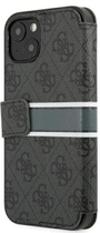 Etui z klapką Guess Book 4G Stripe do Apple iPhone 13 mini Grey (3666339032081) - obraz 2