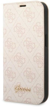 Etui z klapką Guess Book 4G Vintage Gold Logo do Apple iPhone 14 Pro Max Pink (3666339083311)