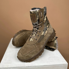 Тактичні жіночі черевики Kindzer шкіряні натуральне хутро 40 койот - зображення 4