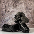 Тактичні чоловічі черевики Kindzer шкіряні натуральне хутро 47 чорні - зображення 5