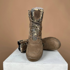 Тактические женские ботинки Kindzer кожаные натуральный мех 40 койот - изображение 6