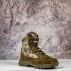 Тактические мужские ботинки Kindzer кожаные натуральный мех 40 олива - изображение 5