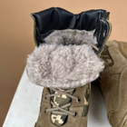 Тактические женские ботинки Kindzer кожаные натуральный мех 36 койот - изображение 3