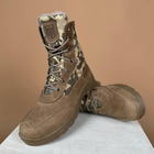 Тактичні чоловічі черевики Kindzer шкіряні натуральне хутро 45 койот - зображення 13