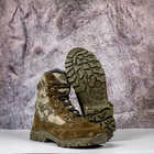 Тактические мужские ботинки Kindzer кожаные натуральный мех 43 олива - изображение 4