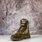 Тактичні чоловічі черевики Kindzer шкіряні натуральне хутро 48 олива - зображення 3