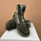 Тактические мужские ботинки Kindzer кожаные натуральный мех 46 олива - изображение 1