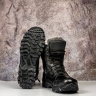 Тактические мужские ботинки Kindzer кожаные натуральный мех 43 чёрные - изображение 4
