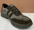 Тактические мужские кроссовки кожаные Kindzer 46 олива - изображение 5