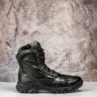 Тактические мужские ботинки Kindzer кожаные натуральный мех 41 чёрные - изображение 6