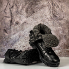 Тактичні чоловічі черевики Kindzer шкіряні натуральне хутро 49 чорні - зображення 5