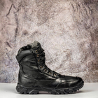 Тактичні чоловічі черевики Kindzer шкіряні натуральне хутро 49 чорні - зображення 6