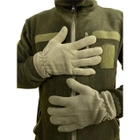 Зимові тактичні рукавиці на флісі ЗСУ Traum Хакі - зображення 3