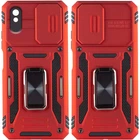 Чохол протиударний Epik Defender Cam Ring Case на Xiaomi Redmi 9A Червоний / Red