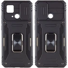 Чехол Epik Camshield Army Ring для Xiaomi Redmi 10C Ударопрочный Черный / Black