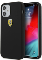 Etui plecki Ferrari on Track Silicone do Apple iPhone 12 mini Black (3700740483466) - obraz 1