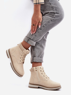 Жіночі зимові черевики низькі Bimena 37 Бежеві (5905677938654) - зображення 3