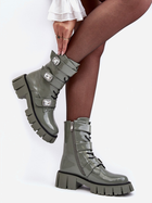 Жіночі черевики високі S.Barski MR870-61 39 Зелені (5905677936995) - зображення 3