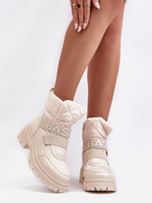 Жіночі зимові черевики високі Zeva 38 Світло-бежеві (5905677935844) - зображення 3