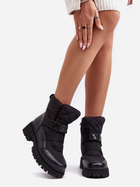 Жіночі зимові черевики високі Zeva 36 Чорні (5905677935769) - зображення 3