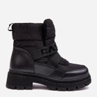 Жіночі зимові черевики високі Zeva 38 Чорні (5905677935783) - зображення 1
