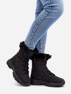 Жіночі зимові черевики високі Vittora 38 Чорні (5905677938241) - зображення 5