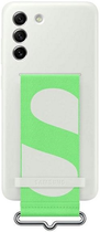 Etui plecki Samsung Silicone Cover Strap do Galaxy S21 White (8806094191837) - obraz 1