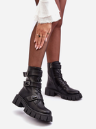 Жіночі зимові черевики високі S.Barski MR870-62 38 Чорні (5905677937107) - зображення 3