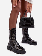 Жіночі зимові черевики високі S.Barski MR870-72 40 Черные (5905677936889) - зображення 6