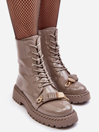 Жіночі зимові черевики високі S.Barski MR870-67 38 Бежеві (5905677936629) - зображення 6