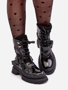 Жіночі зимові черевики високі Nahili 36 Чорні (5905677943719) - зображення 6