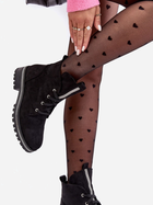 Жіночі зимові черевики низькі Plesca 38 Чорні (5905677933680) - зображення 4