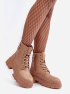 Жіночі зимові черевики високі Brenhile 39 Бежеві (5905677932973) - зображення 6