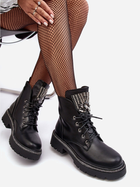 Жіночі зимові черевики низькі Melenope 38 Чорні (5905677932232) - зображення 5