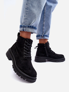 Жіночі зимові черевики високі Alden 40 Чорні (5905677918618) - зображення 5