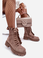 Жіночі зимові черевики високі Nacelle 39 Темно-бежеві (5905677931648) - зображення 4