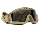 Тактическая маска - очки Tactic баллистическая маска revision защитные очки со сменными линзами Койот (mask-coyote) - изображение 3