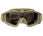 Тактическая маска - очки Tactic баллистическая маска revision защитные очки со сменными линзами Койот (mask-coyote) - изображение 4