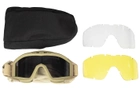 Тактическая маска - очки Tactic баллистическая маска revision защитные очки со сменными линзами Койот (mask-coyote) - изображение 7