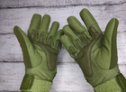 Тактичні рукавички Oakley зимові утеплені з флісом повнопалі олива XXL - зображення 2