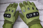 Тактичні рукавички Oakley зимові утеплені з флісом повнопалі олива XL - зображення 4