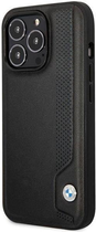 Панель BMW Leather Blue Dots для Apple iPhone 14 Pro Max Чорний (3666339066437) - зображення 1