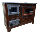 Дровяная печь-кухня Duval EK-4010 – евро-буржуйка с духовкой и конфорками