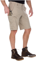 Шорти тактичні 5.11 Tactical Apex Short 73334 36 Khaki (2000980419050) - зображення 3