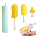 Електрична щітка для миття пляшок та келихів BRUSH AND 412 з насадками та юсб USB