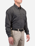 Рубашка тактическая 5.11 Tactical Fast-Tac Long Sleeve Shirt 72479-018 L Charcoal (2000980528509) - изображение 3