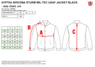 Куртка флисовая тактическая MIL-TEC Sturm USAF Jacket Dark Blue 10430003 L Blue (2000980502660) - изображение 11